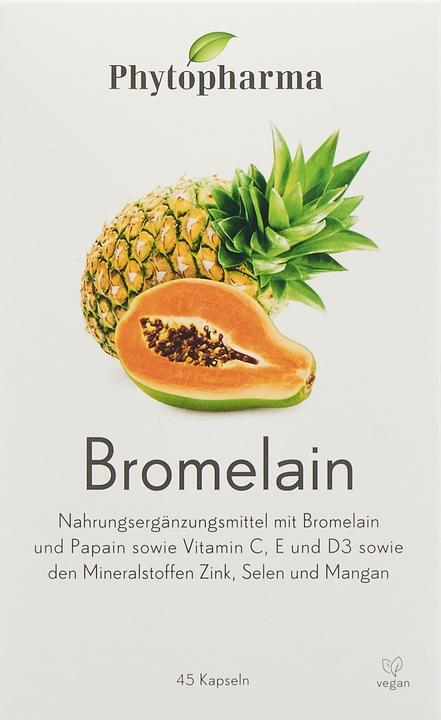 Actual product image Phytopharma Bromelain (45 pcs., Capsules, 46 g)