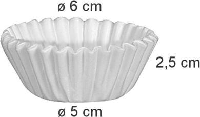 Actual product image Tescoma DELÍCIA paper baking cups ø 6.0 cm, 100 pieces, white (6 cm)
