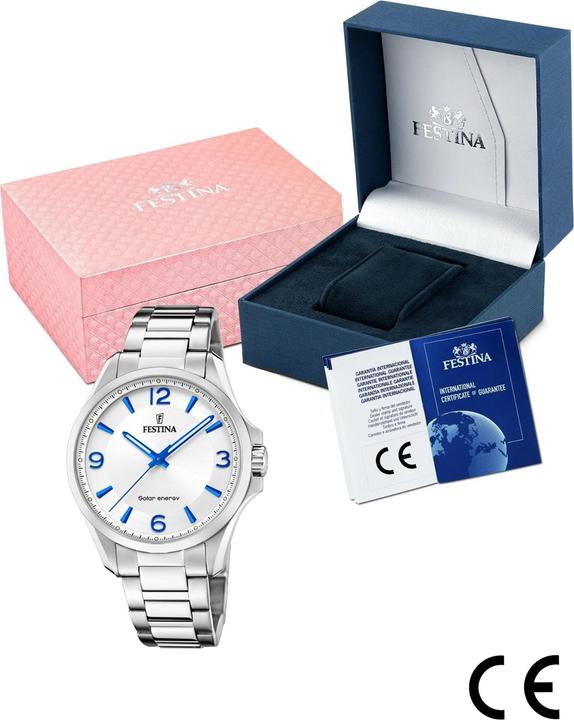 Produktbild Festina F20656/1 Solar Energy Herrenuhr 42mm 5ATM (Analoguhr, 41.50 mm)