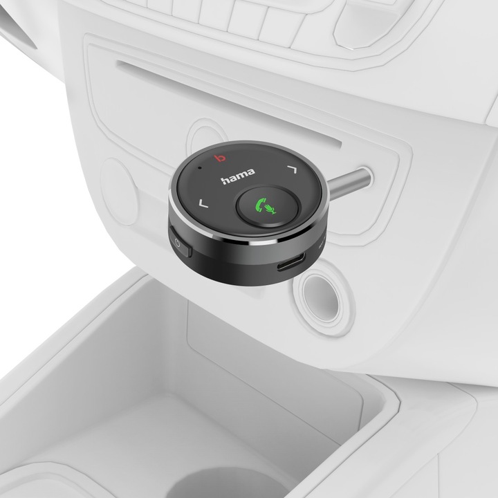 Immagine prodotto Hama Ricevitore Bluetooth® per auto, spinotto da 3,5 mm, controllo vocale, funzionamento a mani libere (Ricevitore)
