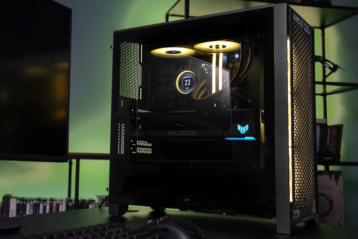 Actual product image Action Actina 5901443329466 PC i5-13600KF Midi Tower Intel® Core™ i5 32 GB DDR5-SDRAM 2000 GB SSD Black (Intel Core i5-13600KF, 32 GB, 2000 GB, GeForce RTX 4070 Ti)