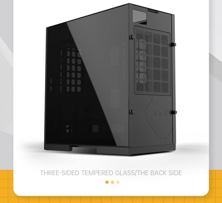 Produktbild Geometric Future Future M6 Raphael Mid Tower, pc-behuizing, verticaal luchtkanaalontwerp, ondersteuning voor 12/ (ATX, E-ATX, Flex-ATX, mATX, Mini-ITX)