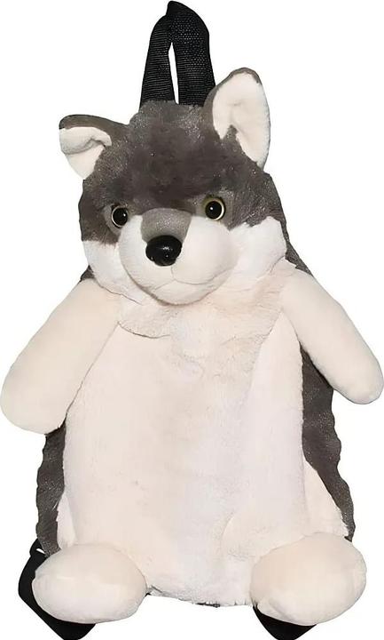 Actual product image Wild Republic Plush Backpack Wolf