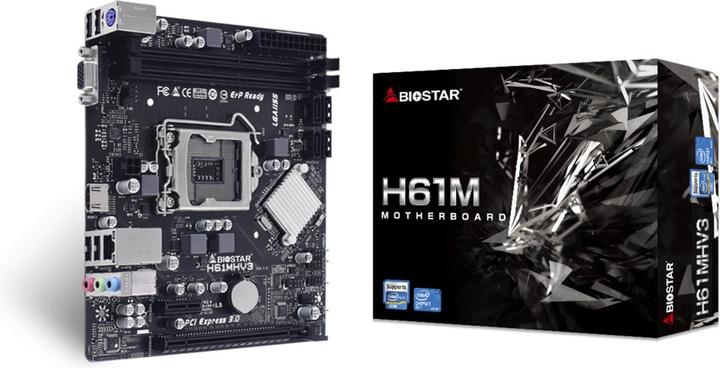 Produktbild Biostar H61MHV3 H61 (LGA 1155, Intel H61, mATX)