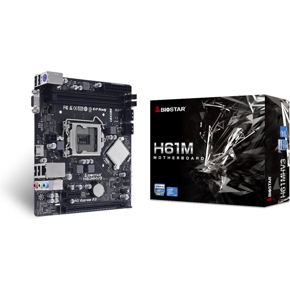 Biostar H61MHV3 H61 (LGA 1155, Intel H61, mATX), Scheda madre