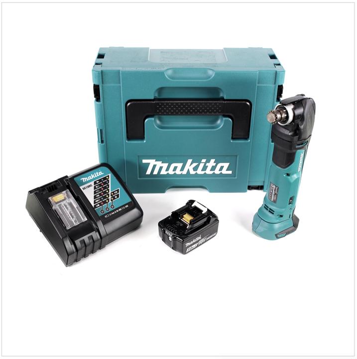Produktbild Makita DTM 51 RF1J 18V Li-Ion Akku Multifunktionswerkzeug im Makpac + 1x 3,0 Ah Li-Ion Akku + Akku S