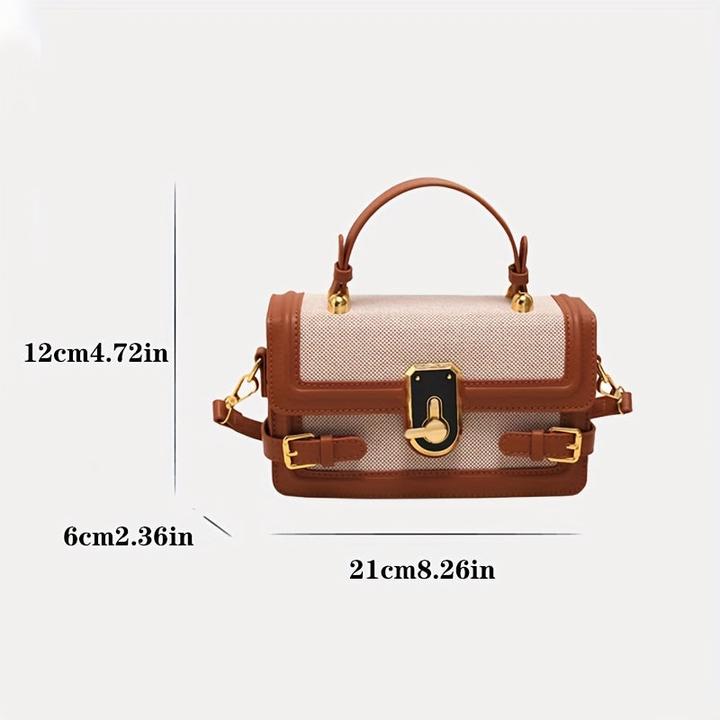 Produktbild Only-Bags.Store Vintage Flap Crossbody Bag, Retro Umhängetasche, Mode Handtasche & Satchel Purse