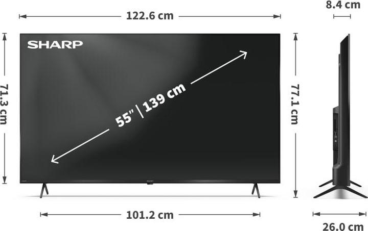 Immagine prodotto Sharp 55HP5165E (55", QLED)