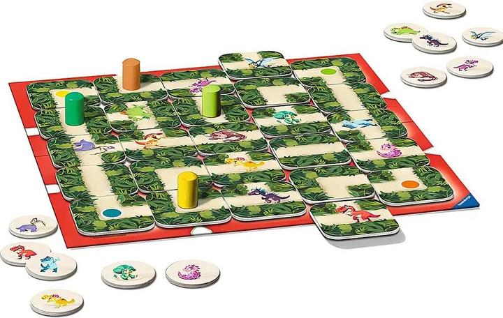 Productafbeelding Ravensburger 20980 - Dino Junior Labyrint - familie klassieker voor de kleintjes, spel voor kinderen (Duits, Engels, Frans, Italiaans, Nederlands, Spaans, 2 - 4 Spelers)