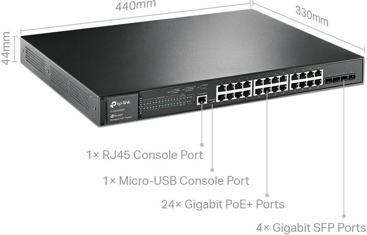 Produktbild TP-Link TL-SG3428MP (24 Ports)