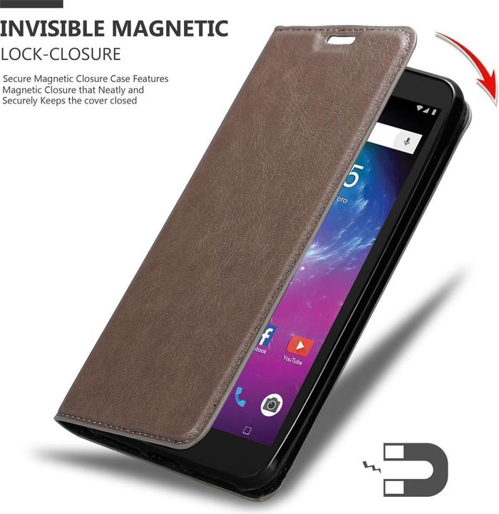 Productafbeelding Cadorabo Boek Onzichtbare Magneethoes (ZTE Blade L8)