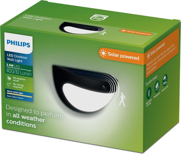 Actual product image Philips Outdoor Solar Swyn (400 lm, IP44)
