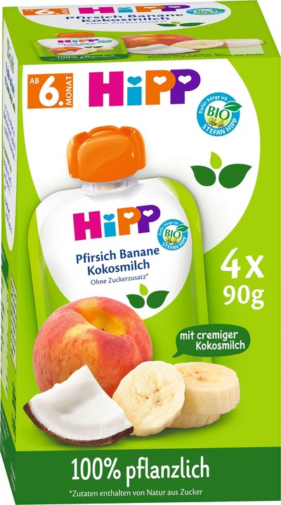 Produktbild Hipp Bio Quetschbeutel ab 6. Monat (360 g)