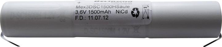 Beltrona 3DSC1500HSCLG Emergency light battery U-solder tag 3.6 V 1500 mAh (1500 mAh)