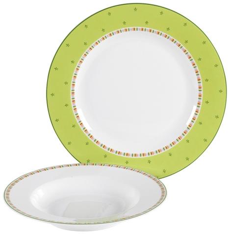 Image du produit Set de table 12 pcs. Camea vert (12x)
