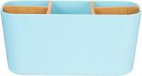 Actual product image Berilo Ovaler Organizer mit 5 Löchern Bambus blau