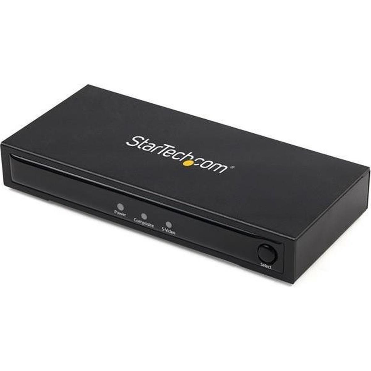 StarTech Convertitore S-Video o Composito a HDMI con audio - 720p - NTSC e PAL (Interruttore video), Convertitore video