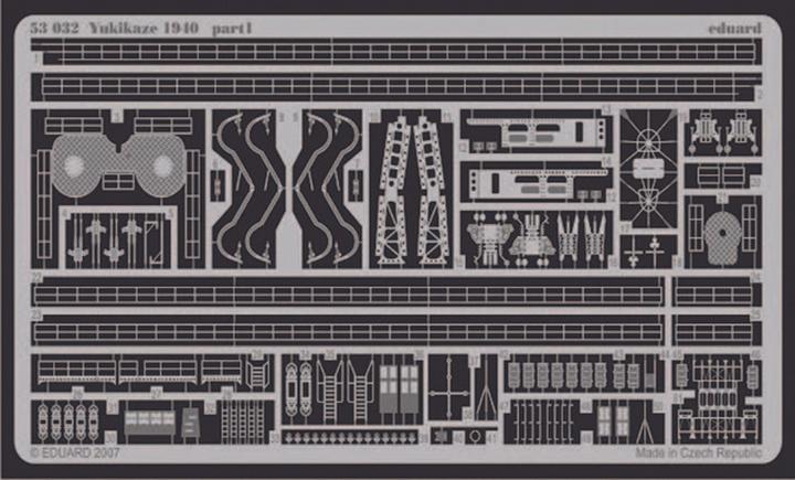 Image du produit Eduard Yukikaze 1940 1/350 pour kit Hasegawa