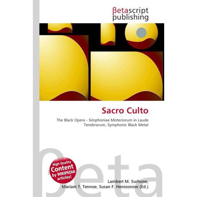 Sacro Culto, Fachbücher