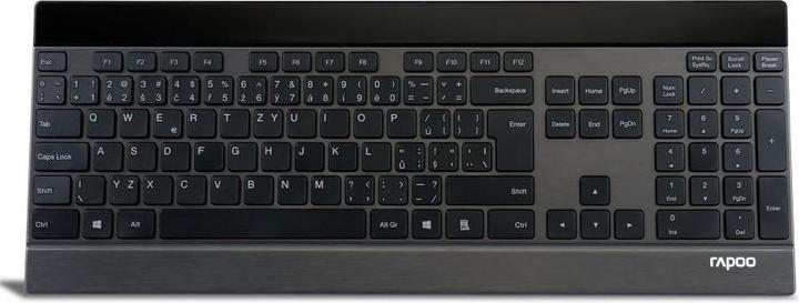 Rapoo E9270p 5G / kabellose Tastatur / Touch-Multimedia-Oberfläche / ultraschlank / schwarz (DE, Wireless)