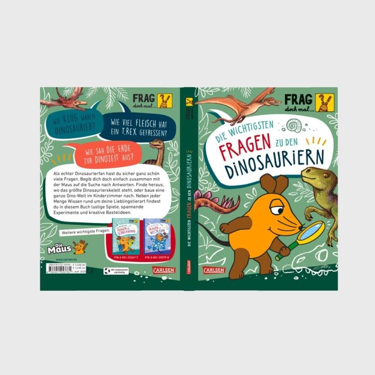 Thumbnail - Frag doch mal... die Maus: Die wichtigsten Fragen zu Dinosauriern, Hörbücher von Sandra Noa, Inka Vigh