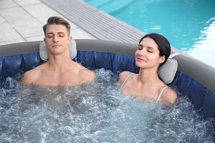 Actual product image Bestway LAY-Z-SPA Santorini Energieeffizienter s marter aufblasbarer Whirlpool 5–7 Pers. (7 Persons)