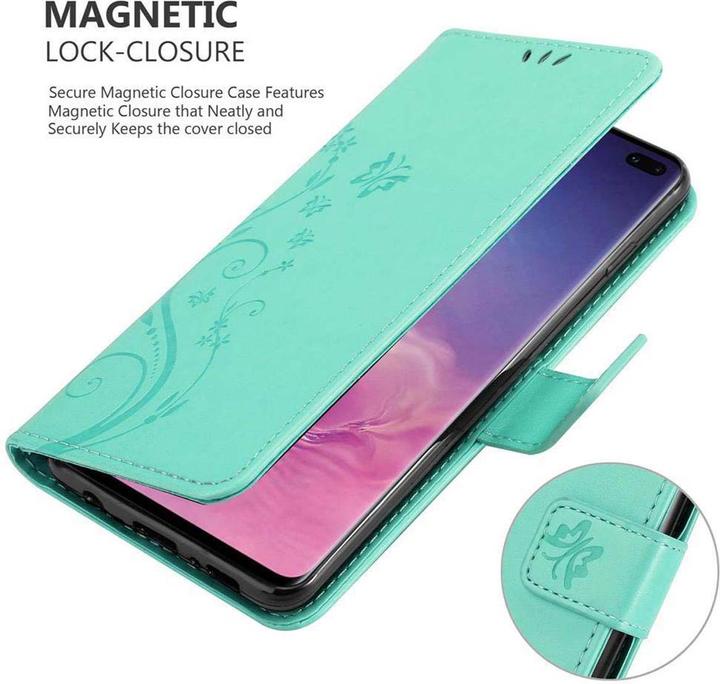 Image du produit Cadorabo Couverture du livre de fleurs (Samsung Galaxy S10+)