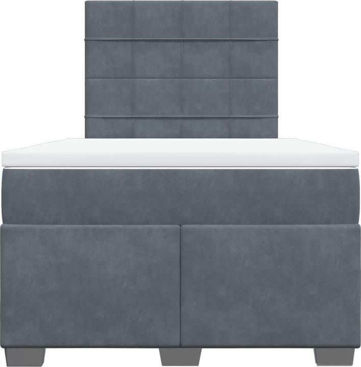Actual product image vidaXL Bo x spring bed with mattress 120 x 190 cm velvet (120 x 190 cm)