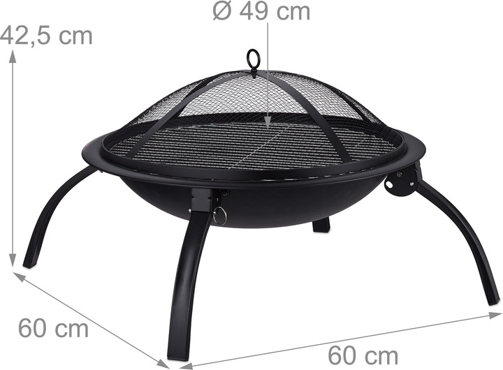 Produktbild Relaxdays Feuerschale (60 cm)
