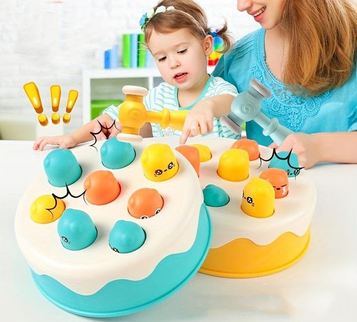 Actual product image Activity Board Cake Whack-a-Mole Game, motor skills toy, children's toy, infant and toddler toys
