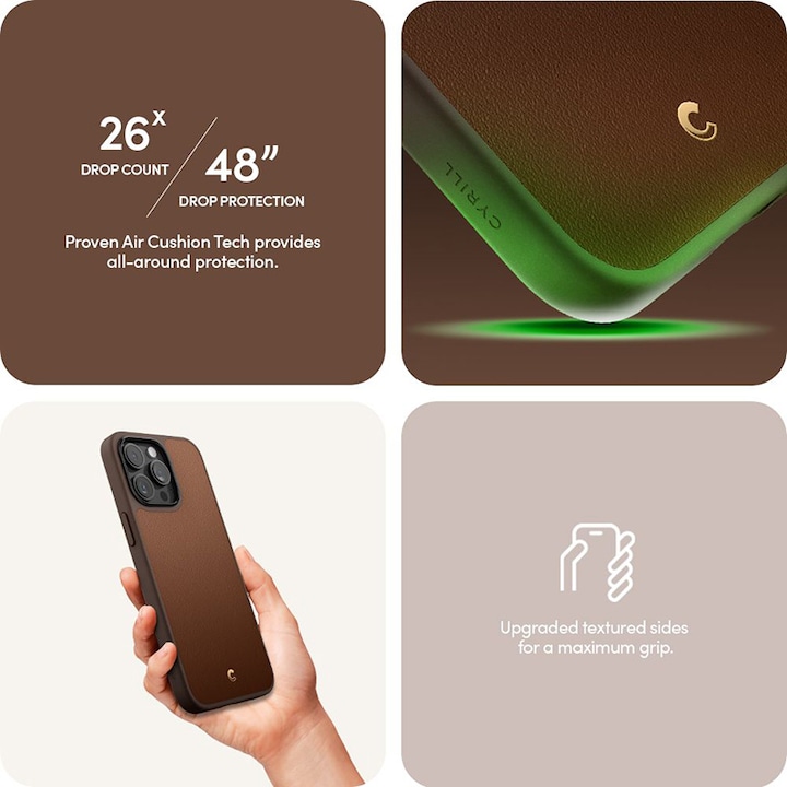 Produktbild Cyrill Kajuk MAG iPhone 15 Pro 6.1" Magsafe saddle brown ACS06771 (Apple iPhone 15 Pro)