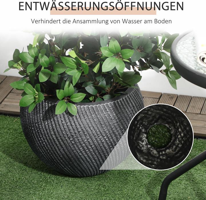 Image du produit Outsunny Pots de fleurs avec trou de drainage (40 x 40 x 30 cm)
