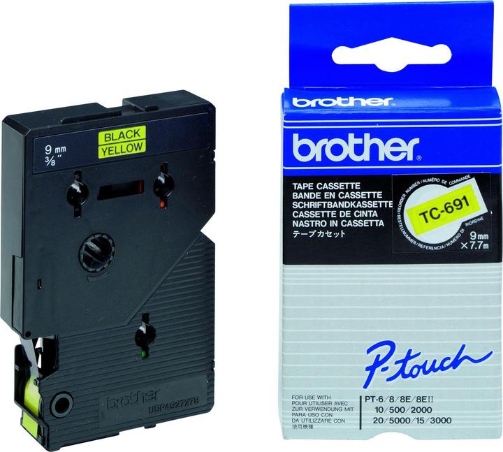 Actual product image Brother P-Touch (6 cm, Yellow)