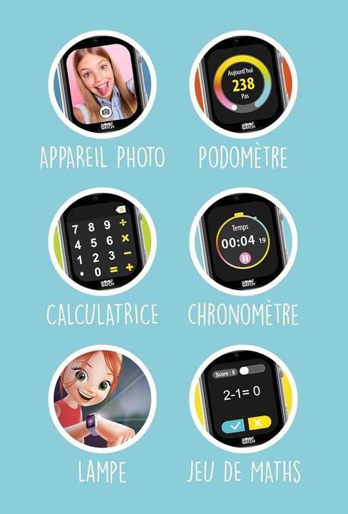 Actual product image Buki Kids Smartwatch with SIM Card Included - Calls, GPS, SOS, Video, Waterproof - Parental Control (30 mm, 4G)