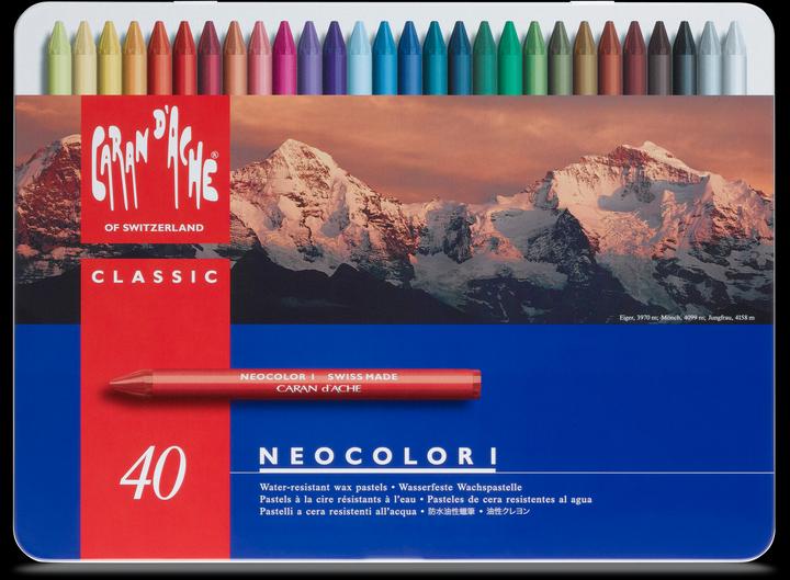 Actual product image Caran d'Ache Neocolor I Metallschachtel (Multicoloured, 40 x)