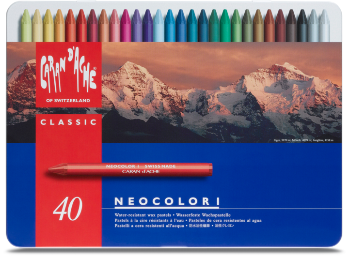 Produktbild Caran d'Ache Neocolor I Metallschachtel (Mehrfarbig, 40 x)
