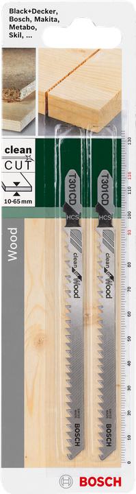 Produktbild Bosch Zubehör Stichsägeblatt HCS, T 301 CD Clean for Wood