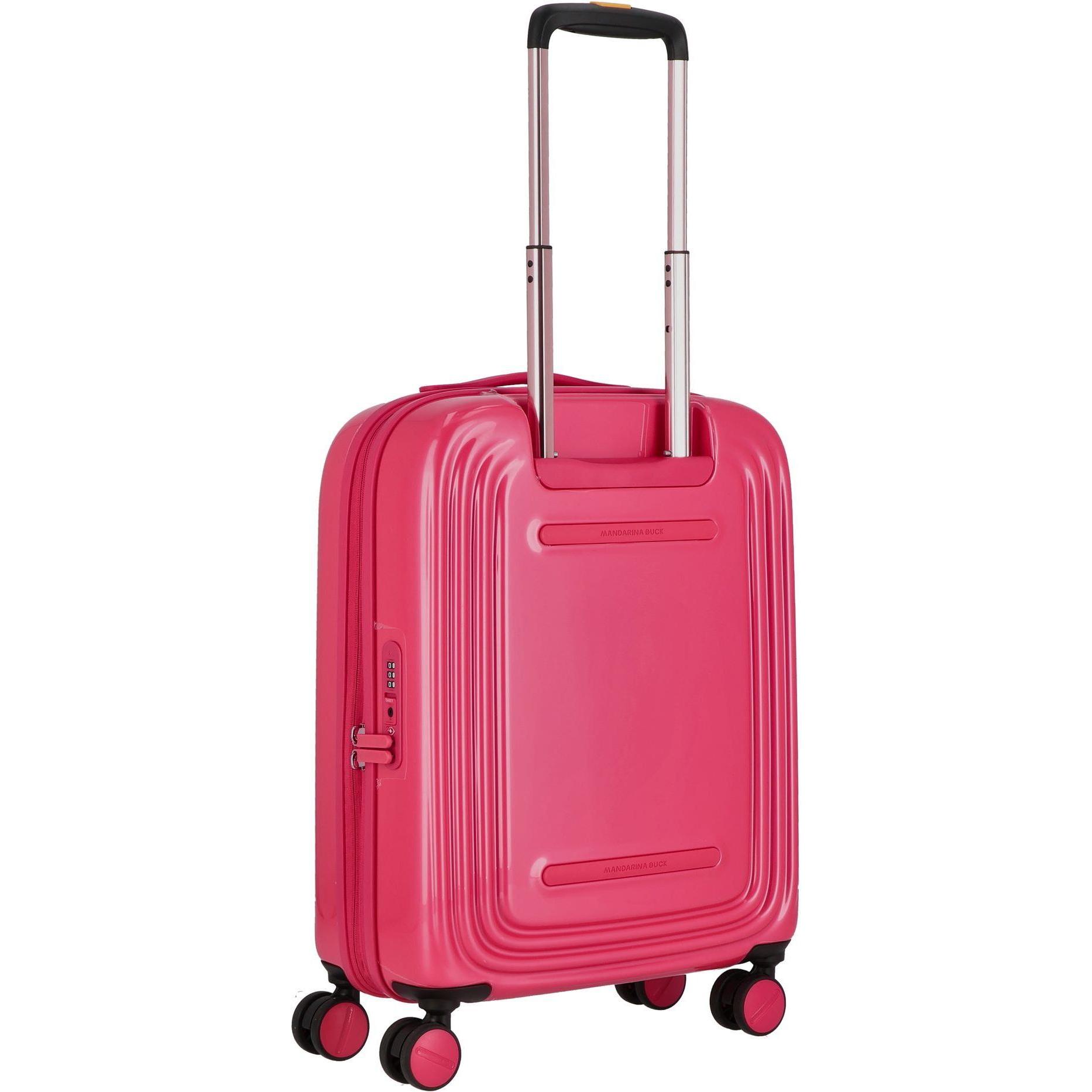 Thumbnail - Mandarina Duck, Koffer, Logoduck + Metal 4 Rollen Trolley 55 cm mit Dehnfalte, Rosa, (40 l, Handgepäck (bis 50l))