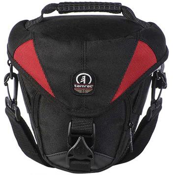 Tamrac Adventure Zoom 3, borsa standby (Custodia per fotocamera, Kamera Bereitschaftstasche), Borsa fotocamera, Nero, Rosso