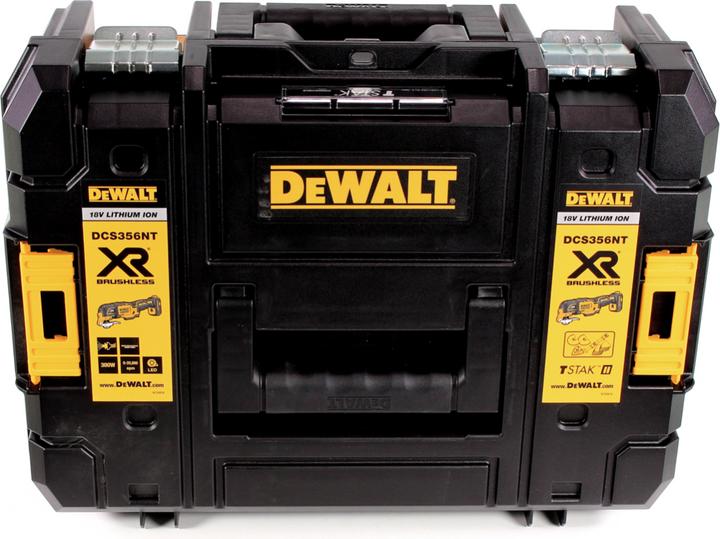Actual product image DeWalt DCS 356 NT Battery Multitool 18V Brushless + 35pcs. accessories + 1x battery 2.0 Ah + TSTAK -
