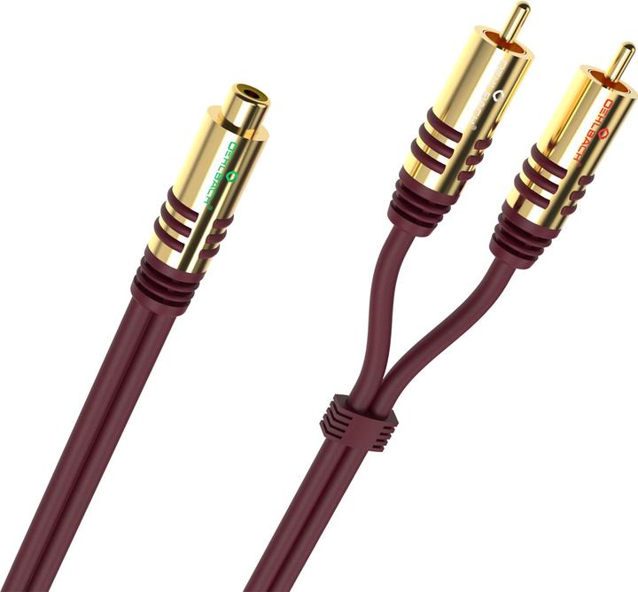 Produktbild Oehlbach Y-Adapter Cinch (w) auf 2x Cinch (Audio Splitter)