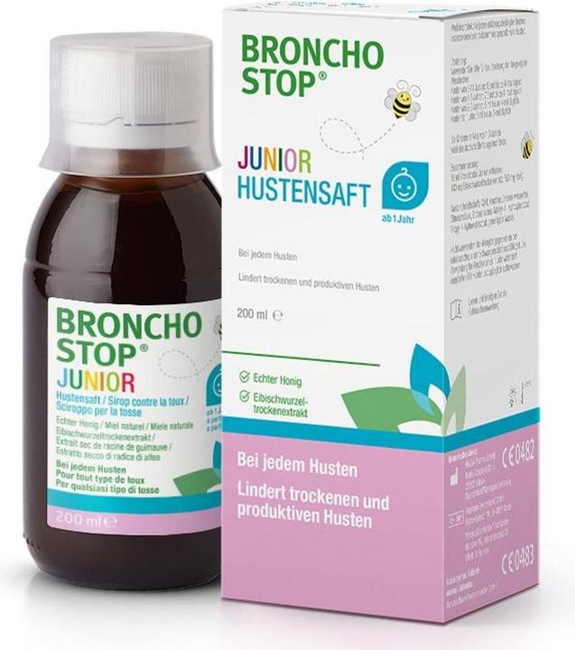 Produktbild Hänseler BRONCHOSTOP Junior Hustensaft 200ml (1 Stück)
