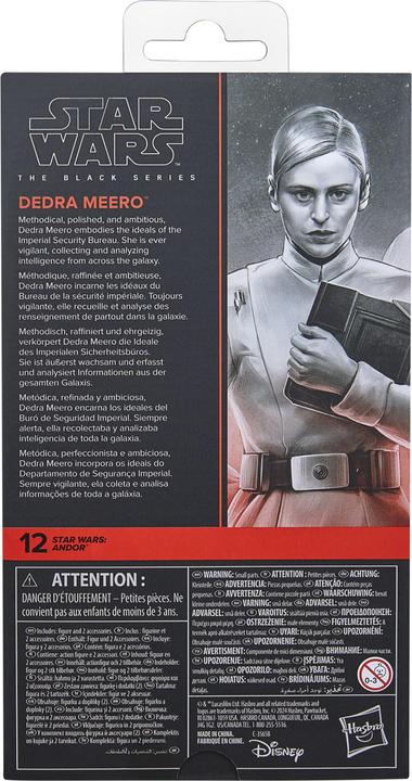 Image du produit Hasbro Star Wars : Andor Black Series Figurine Dedra Meero 15 cm