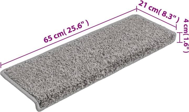 Immagine prodotto vidaXL Treppenmatte (65 x 21 cm)