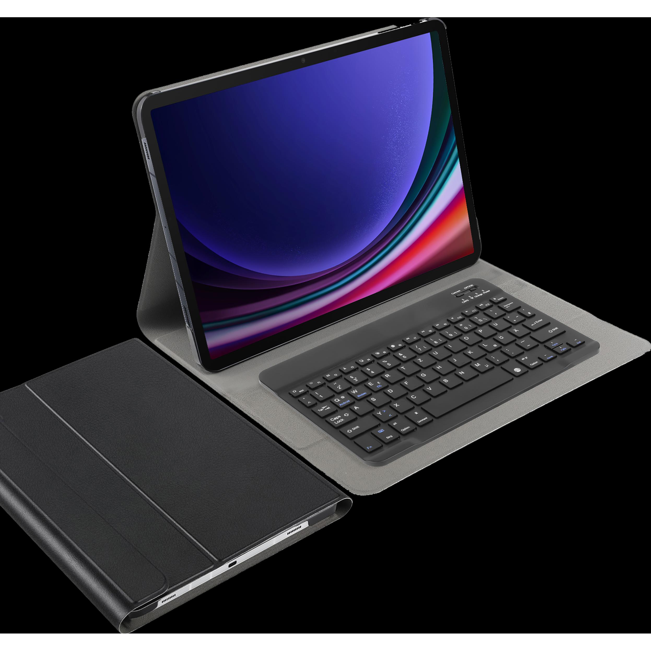 Thumbnail - Cazy Tastatur Hülle Kompatibel mit Samsung Galaxy Tab S9+ / S9 FE+ - Schutz Etui mit magnetisch (DE, Galaxy Tab S9 FE+, ...
