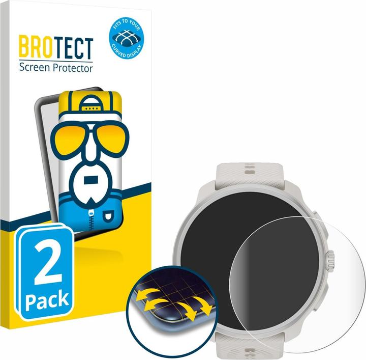 BROTECT Tempered Glass Screen Protector voor Suunto Race / 2 (3 Stuks) - 9H Gehard Glas Scherm Beschermer