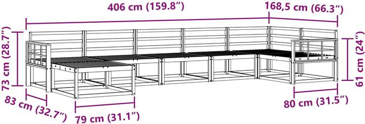 Produktbild vidaXL Outdoor-Sofa