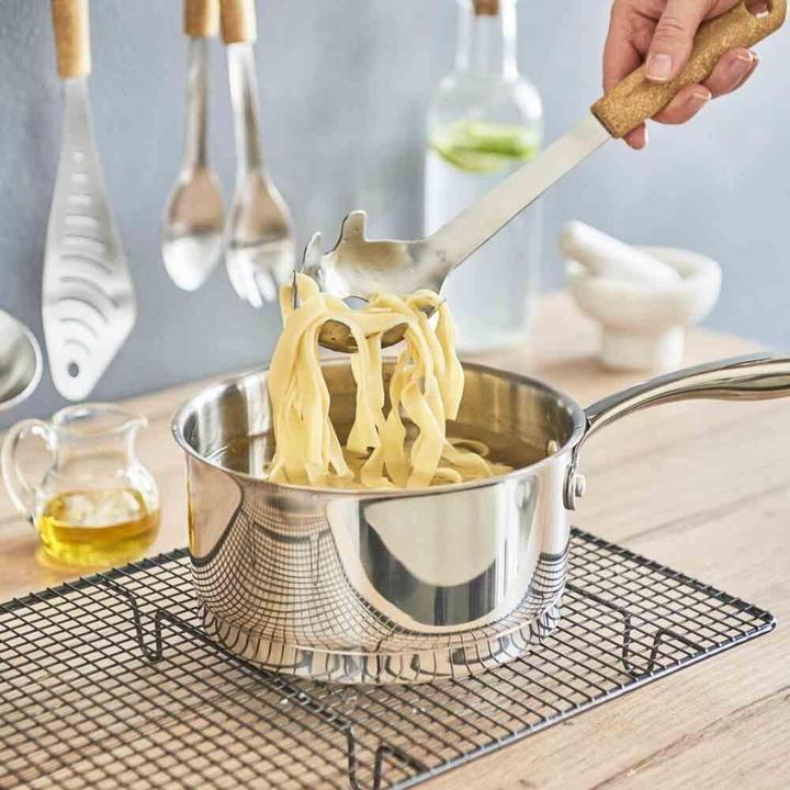 Actual product image Gastromax Spaghetti Spoon Bio 37cm, stainless steel/wood look