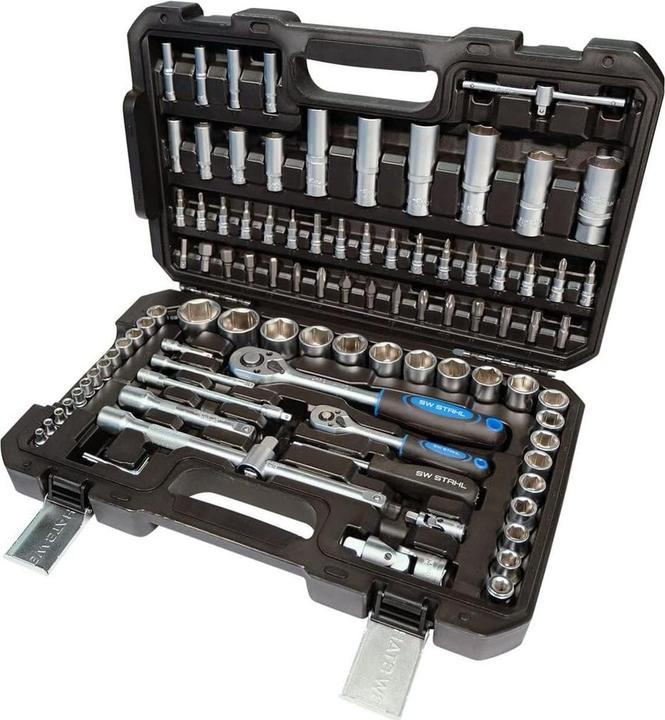 Produktbild SW-Stahl Steckschluessel-Satz (10  mm, 11 mm, 12 mm, 13 mm)