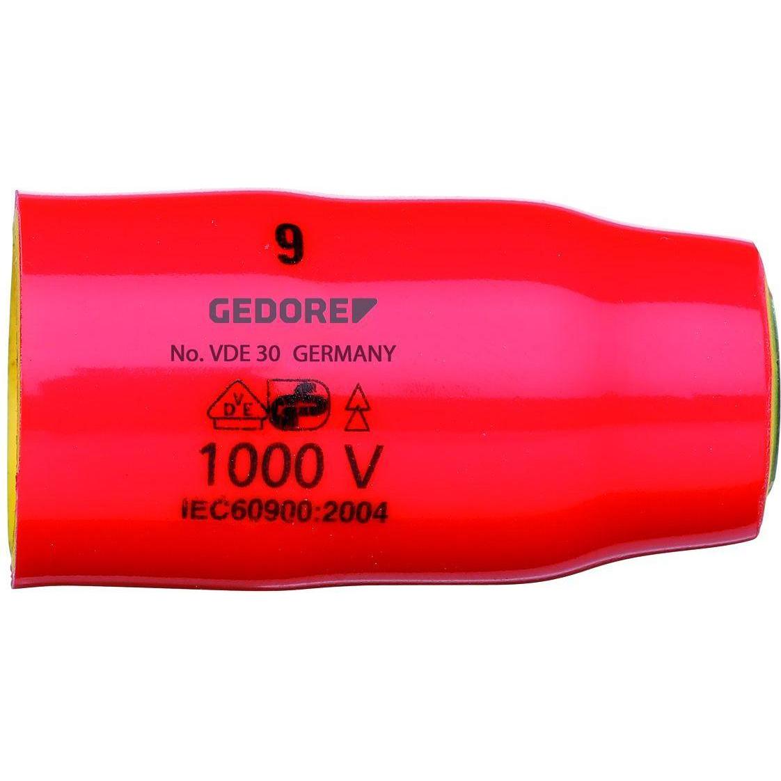 Gedore, Steckschlüssel + Stecknuss, VDE 30 11 VDE-Steckschlüsseleinsatz 3/8" 6-kant 11 mm (11 mm)